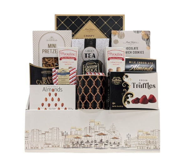 Parisian Sips & Sweet Delights Gift Basket